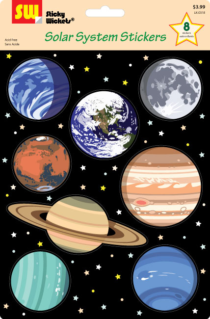 Planet stickers